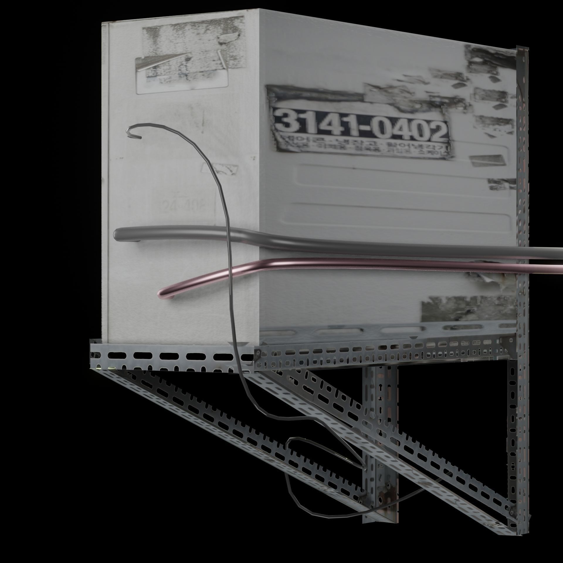 AC Air Conditioner exhaust fan Free 3D model_44