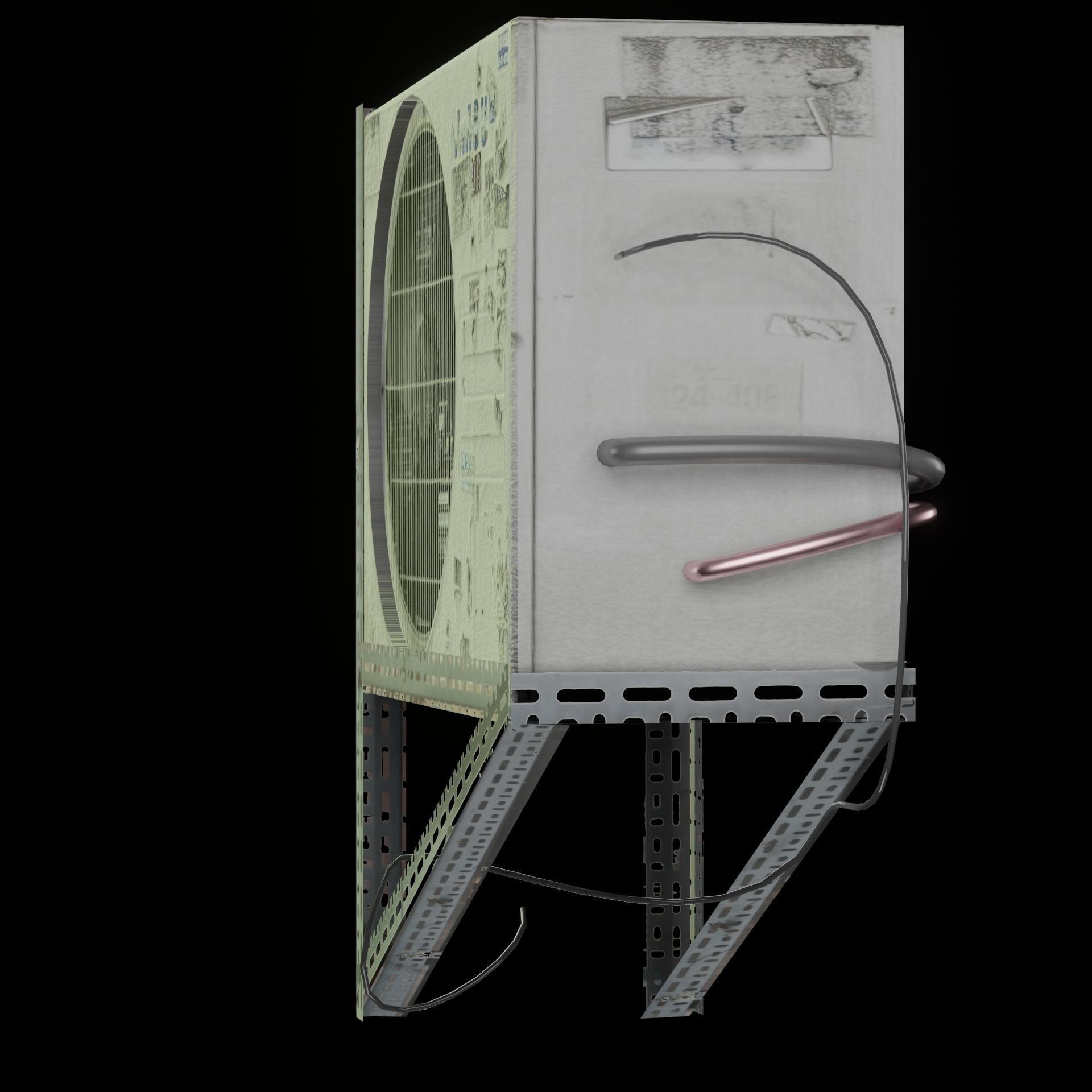 AC Air Conditioner exhaust fan Free 3D model_55