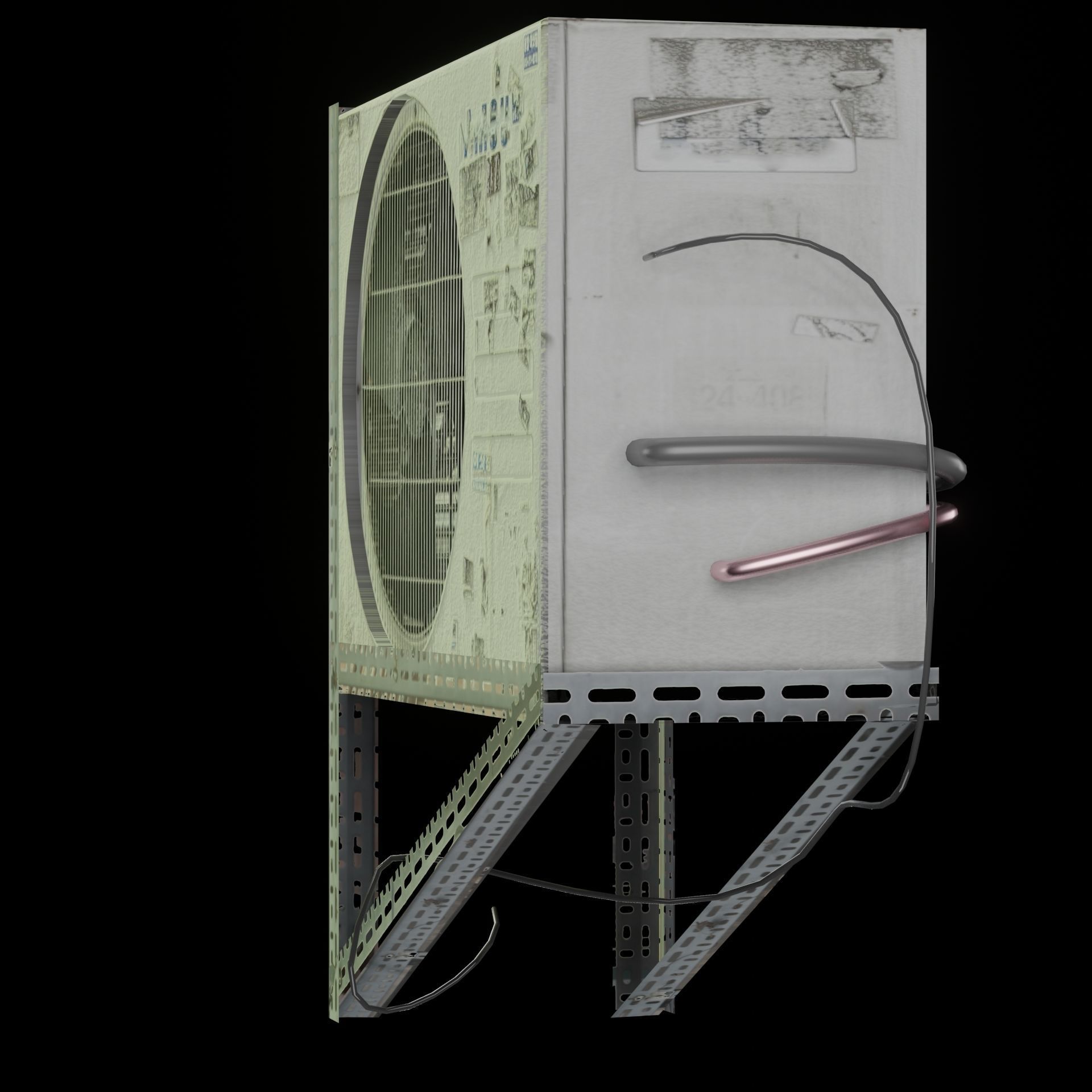 AC Air Conditioner exhaust fan Free 3D model_57