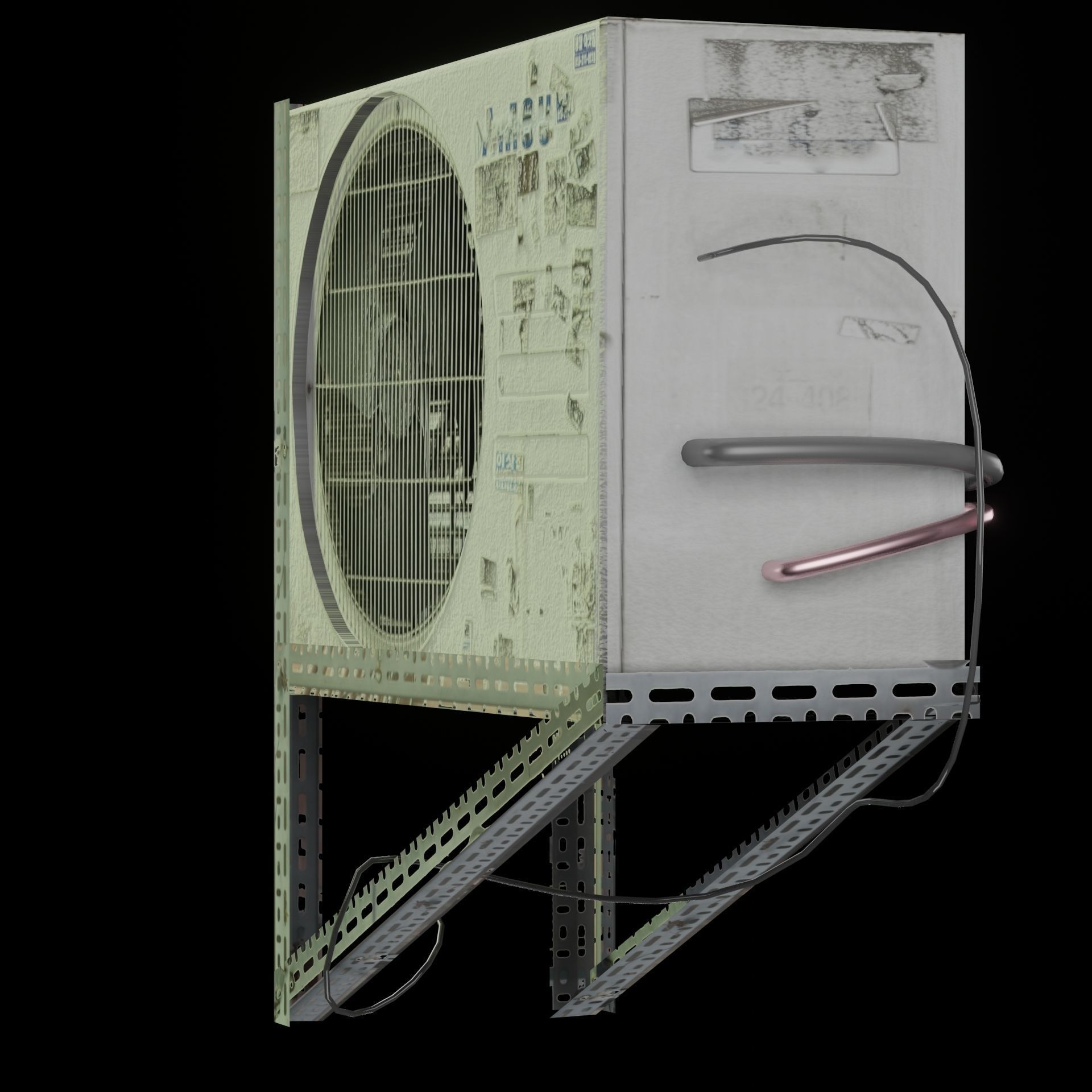 AC Air Conditioner exhaust fan Free 3D model_60