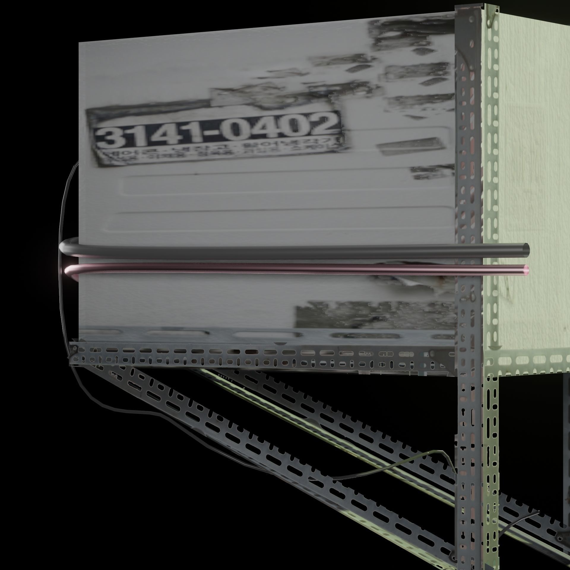 AC Air Conditioner exhaust fan Free 3D model_21