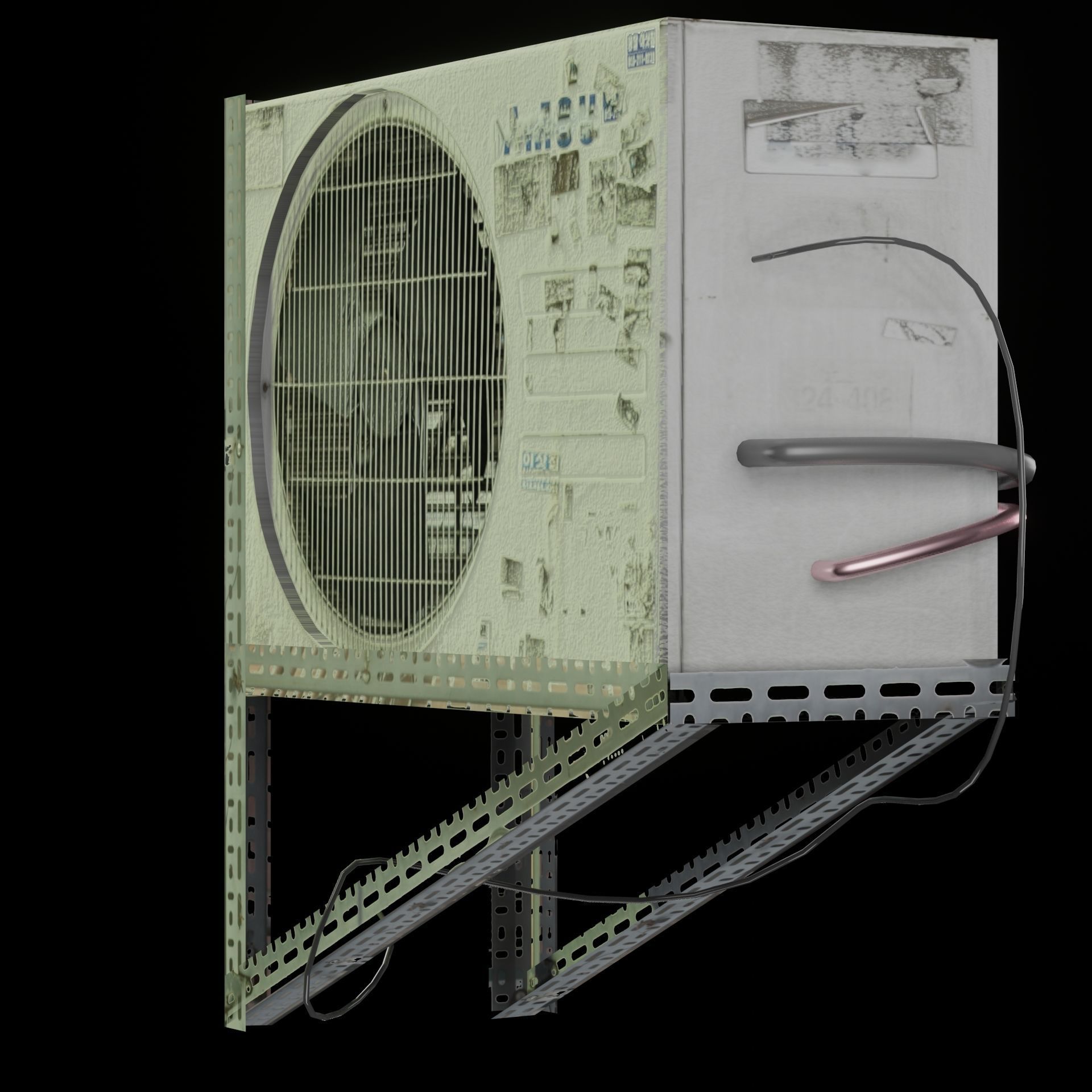 AC Air Conditioner exhaust fan Free 3D model_65