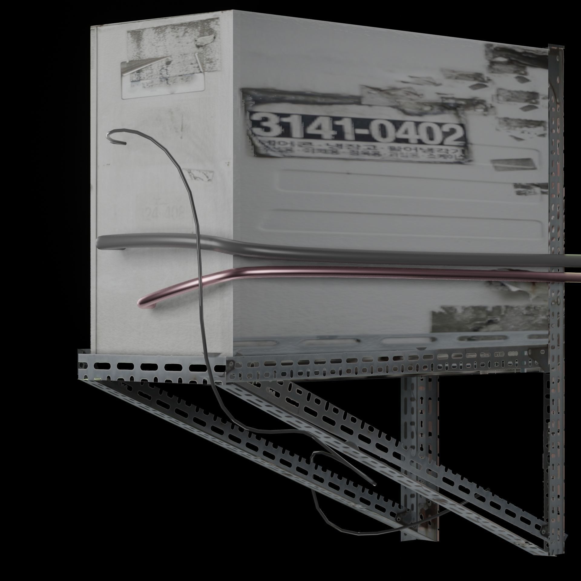 AC Air Conditioner exhaust fan Free 3D model_43