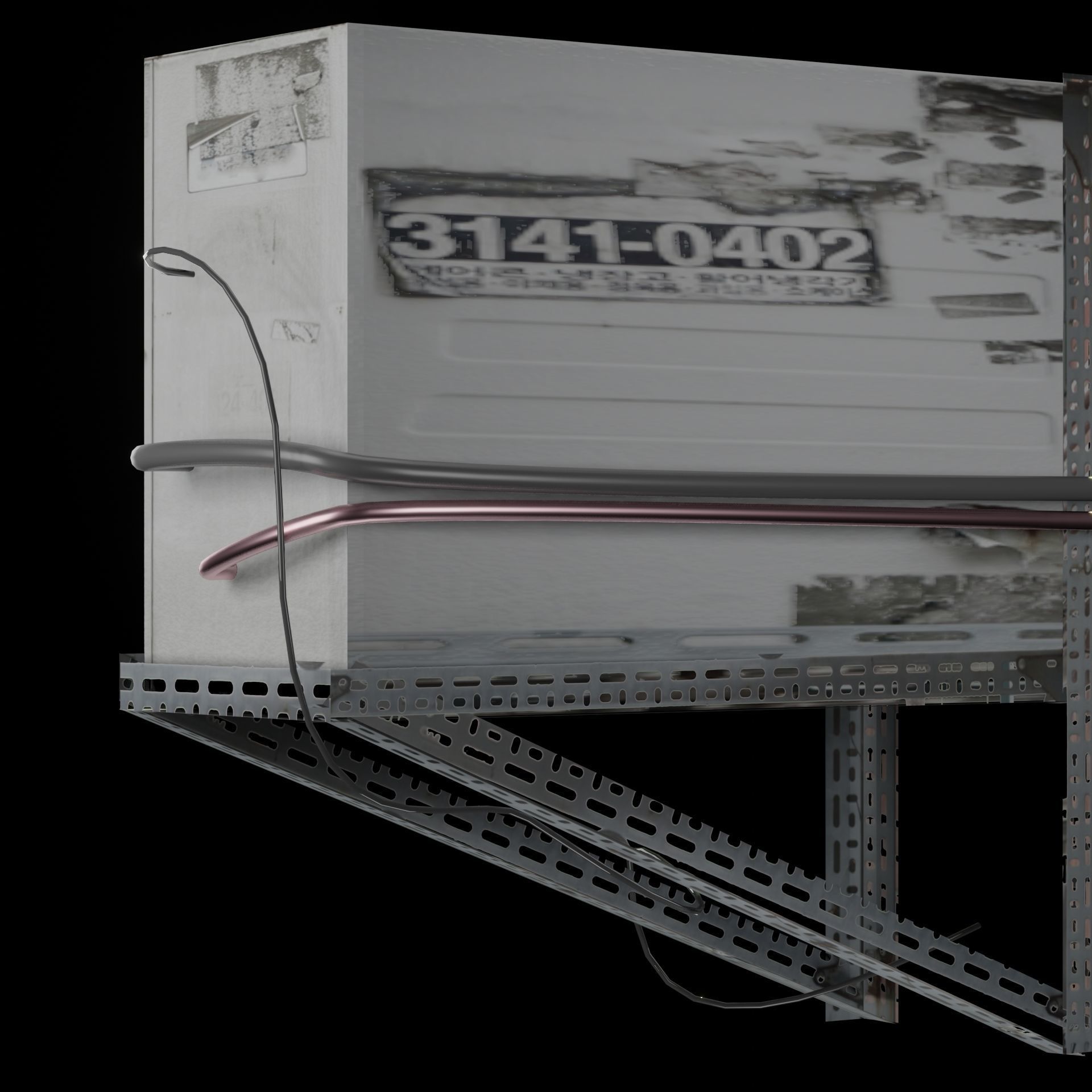 AC Air Conditioner exhaust fan Free 3D model_38