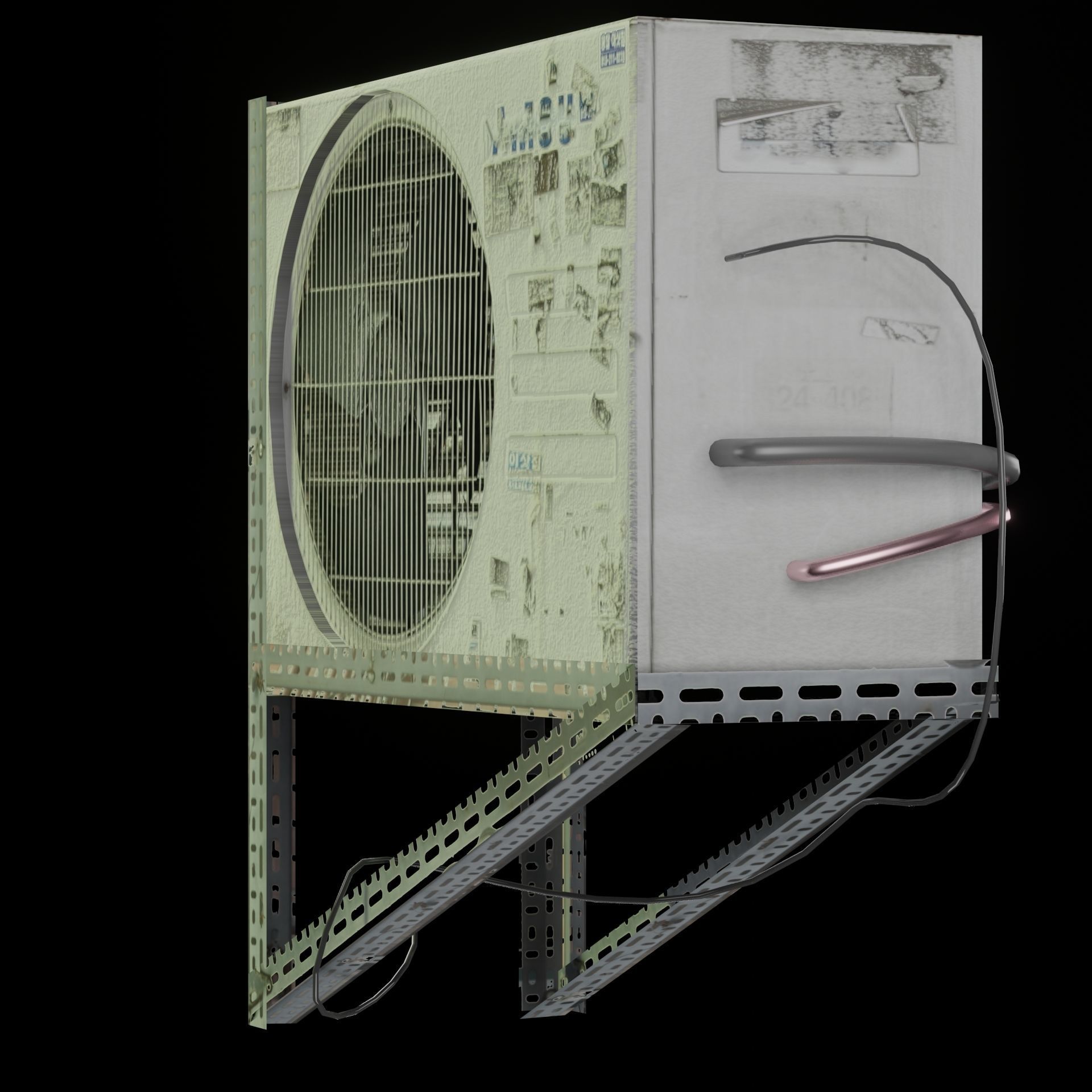 AC Air Conditioner exhaust fan Free 3D model_61