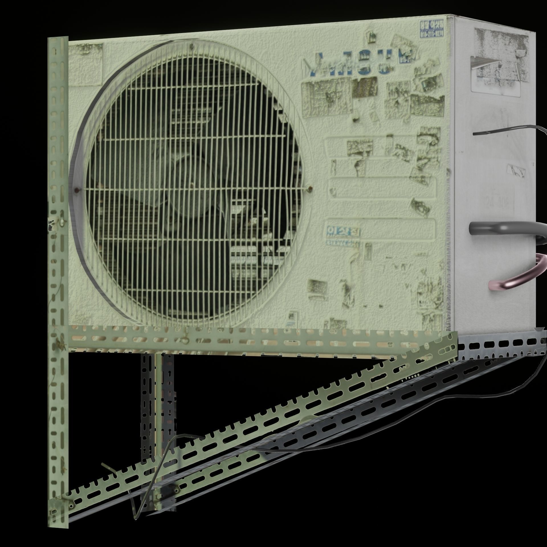 AC Air Conditioner exhaust fan Free 3D model_67