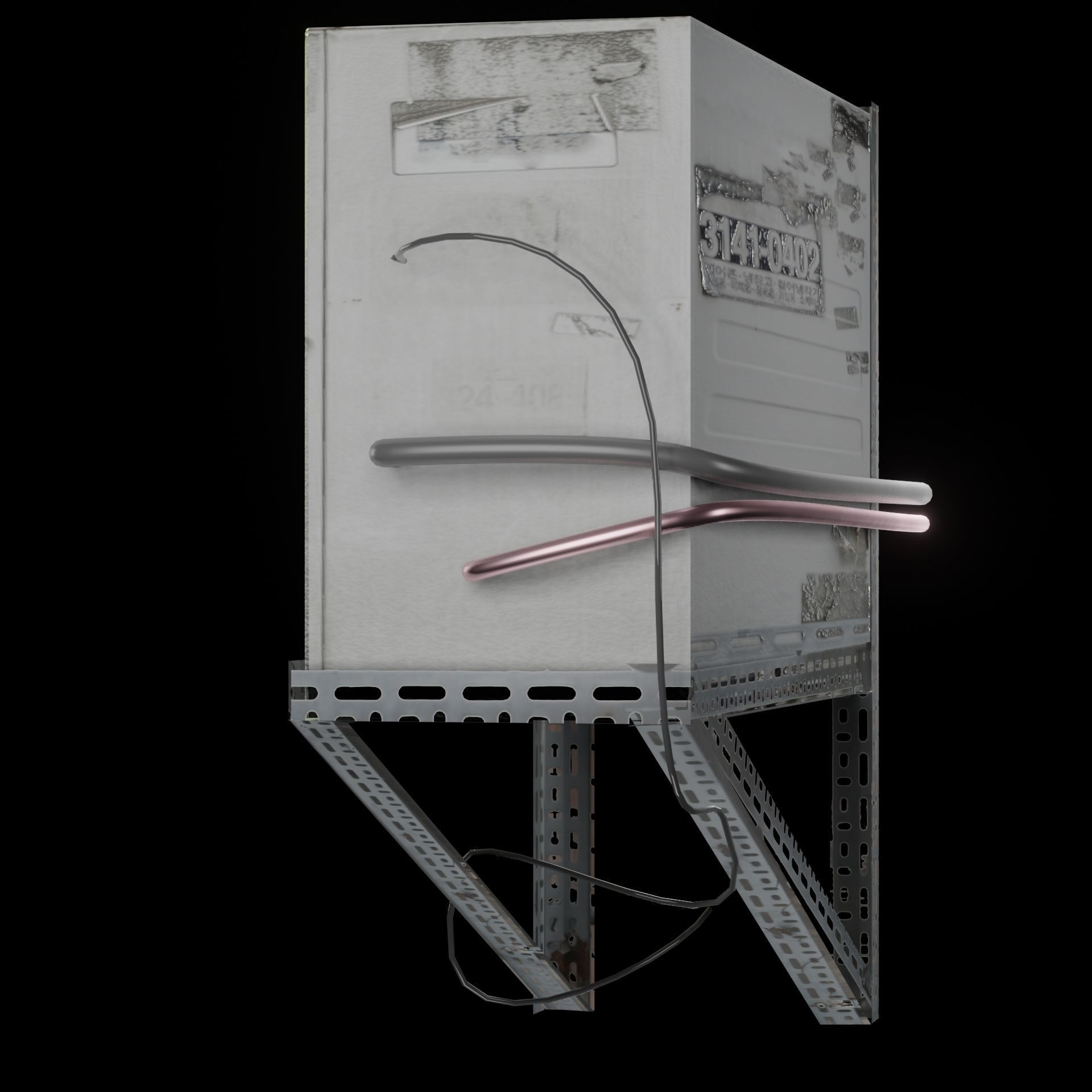 AC Air Conditioner exhaust fan Free 3D model_49