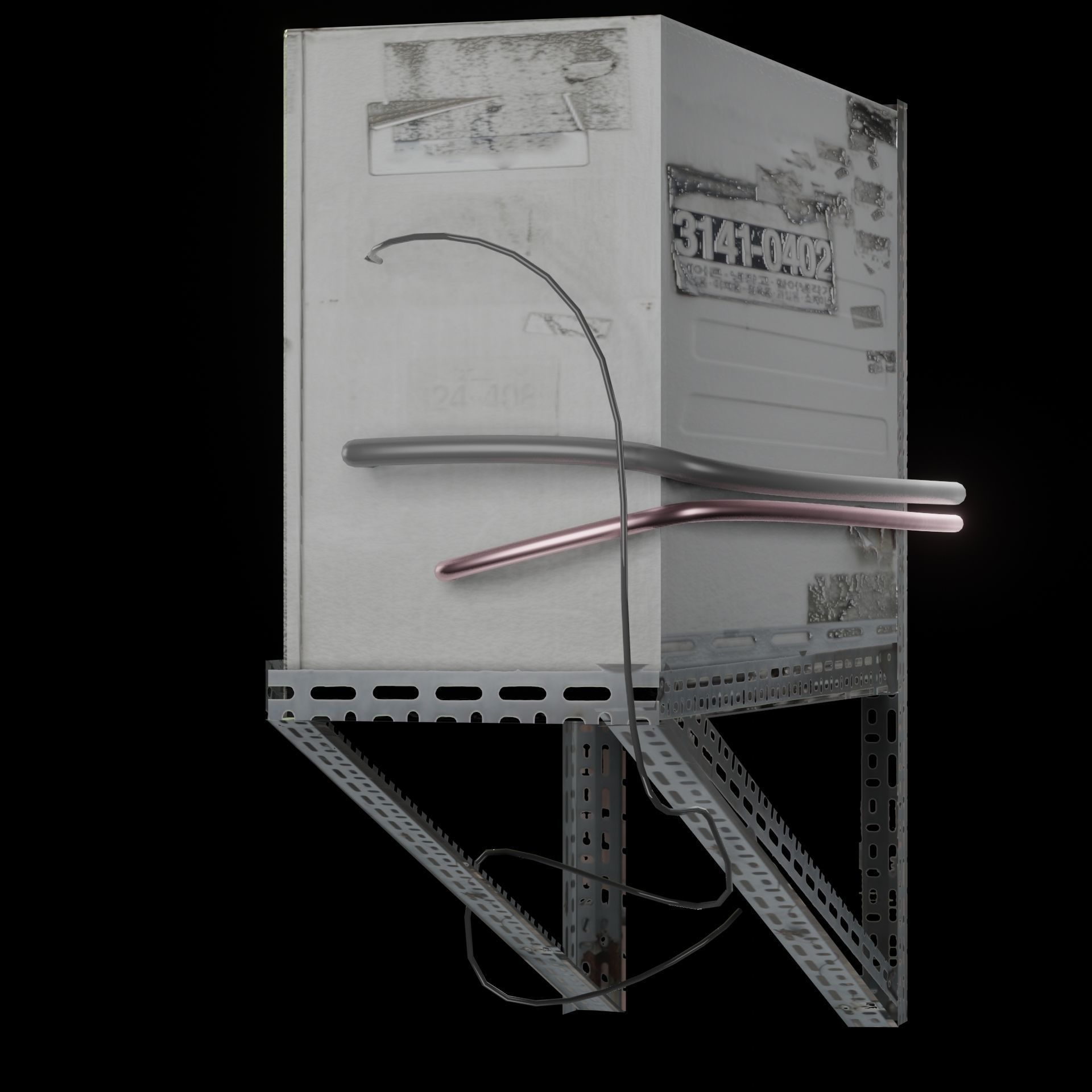 AC Air Conditioner exhaust fan Free 3D model_48