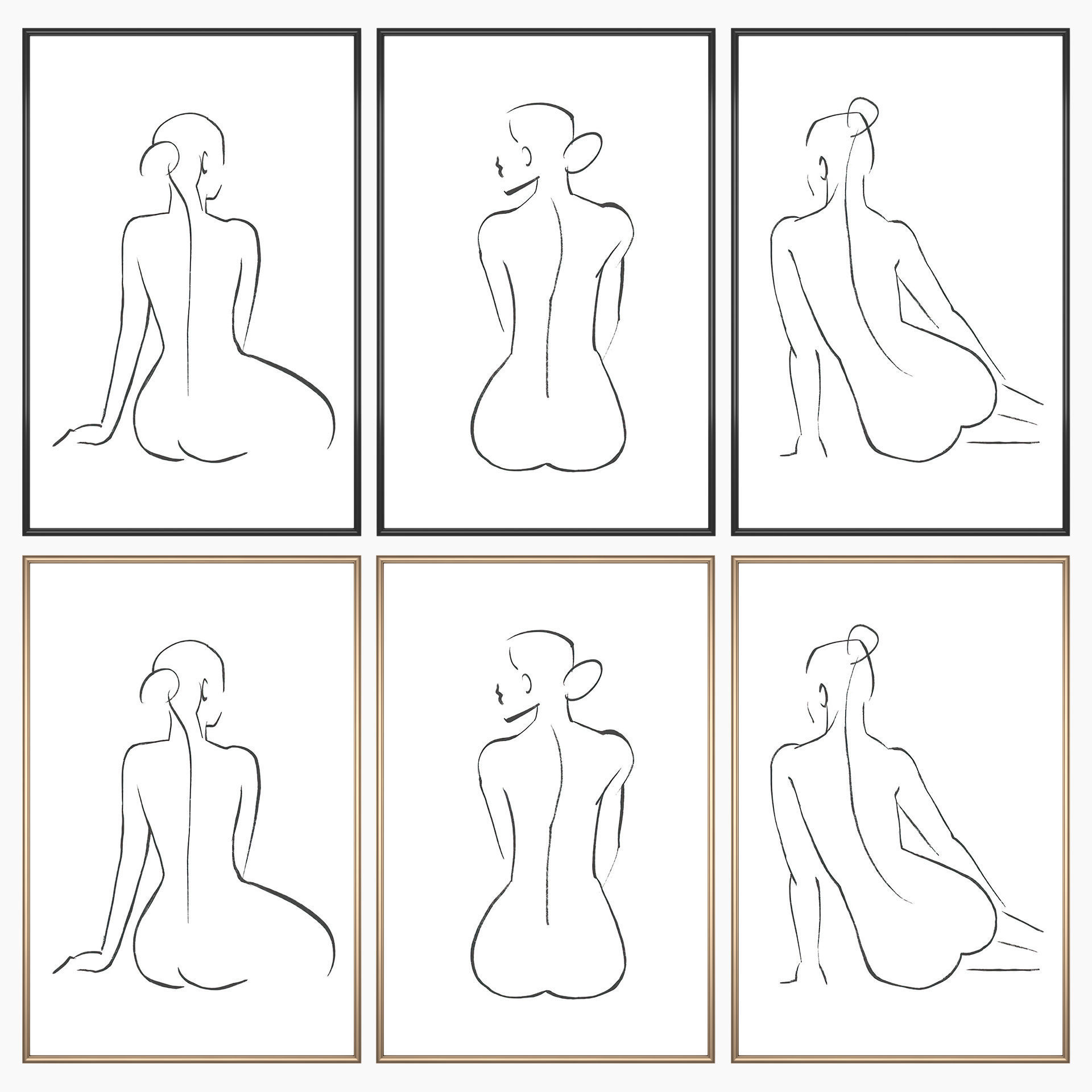 Wall Art Set 3554 3D model_1