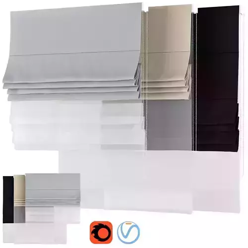 Roman Curtains 108 Dual Roman Shades Dekoria