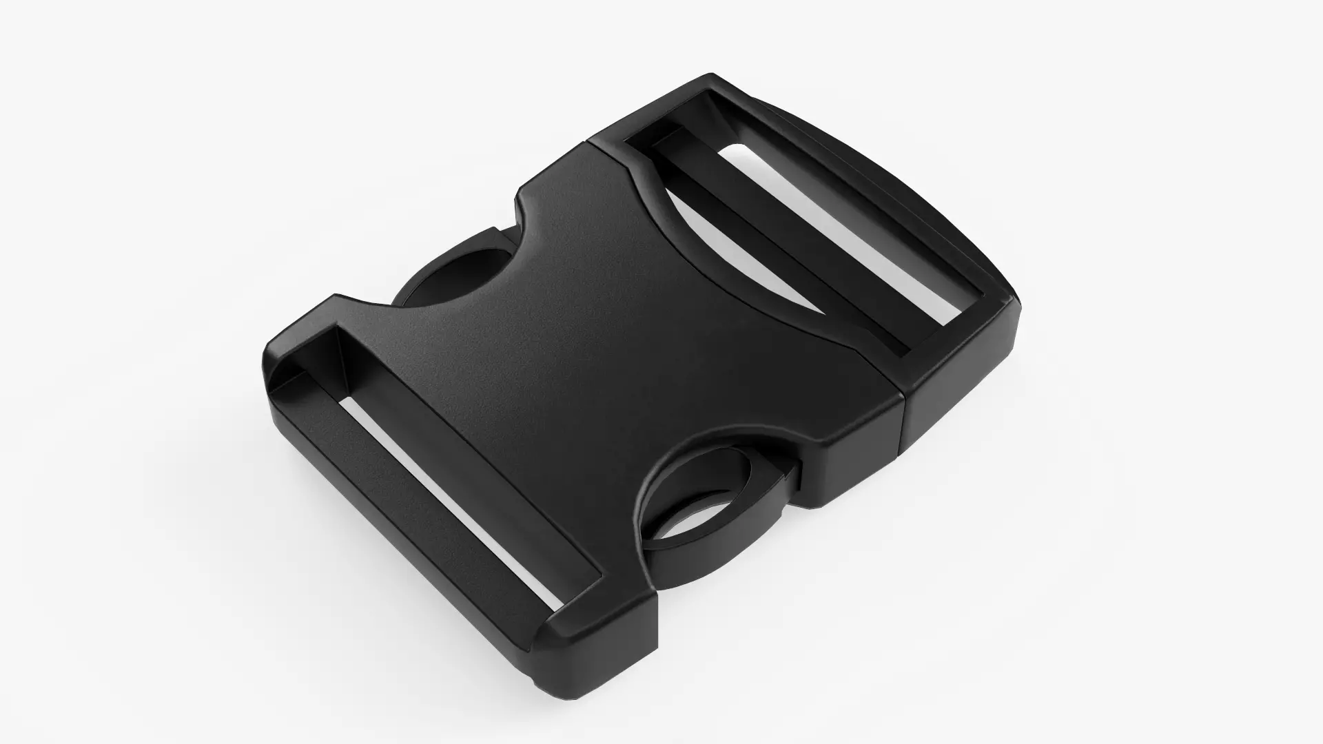 Plastic Buckle Low-poly 3D model_0