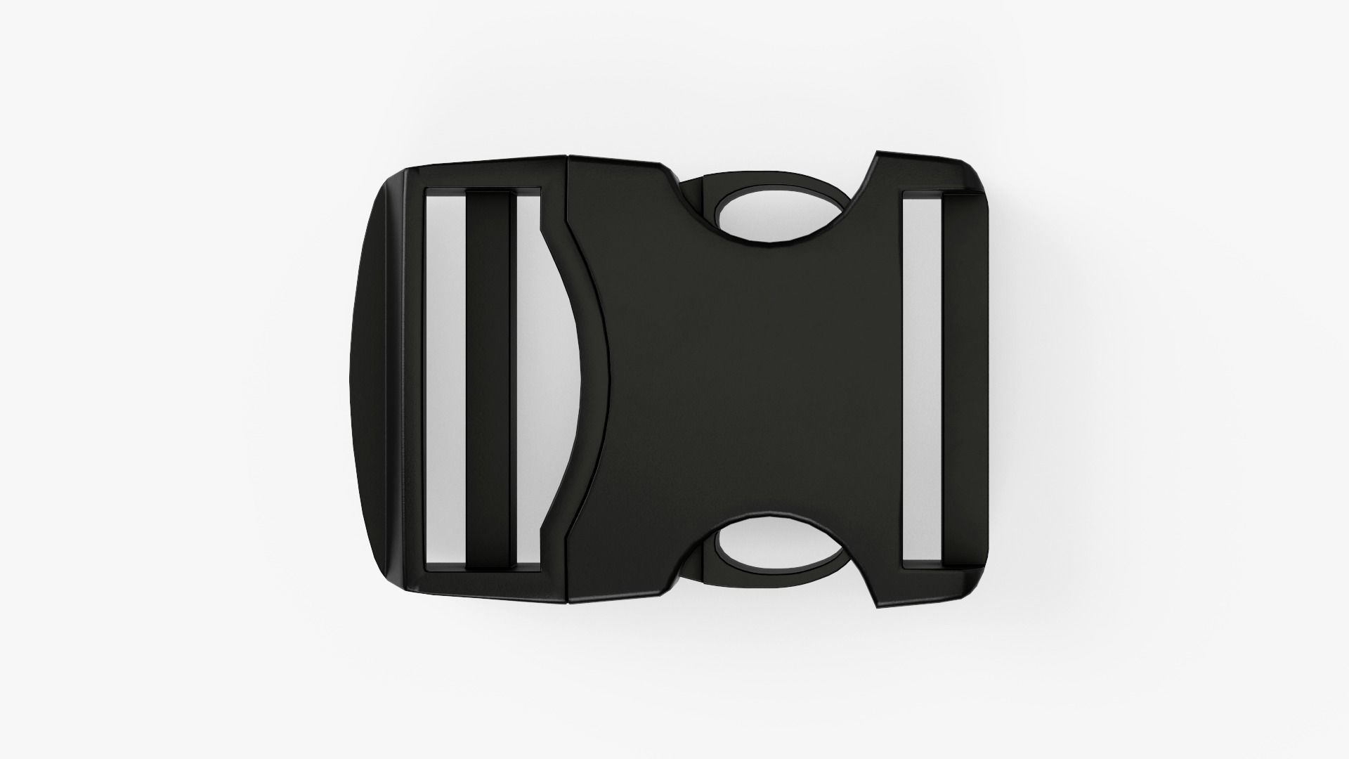 Plastic Buckle Low-poly 3D model_4
