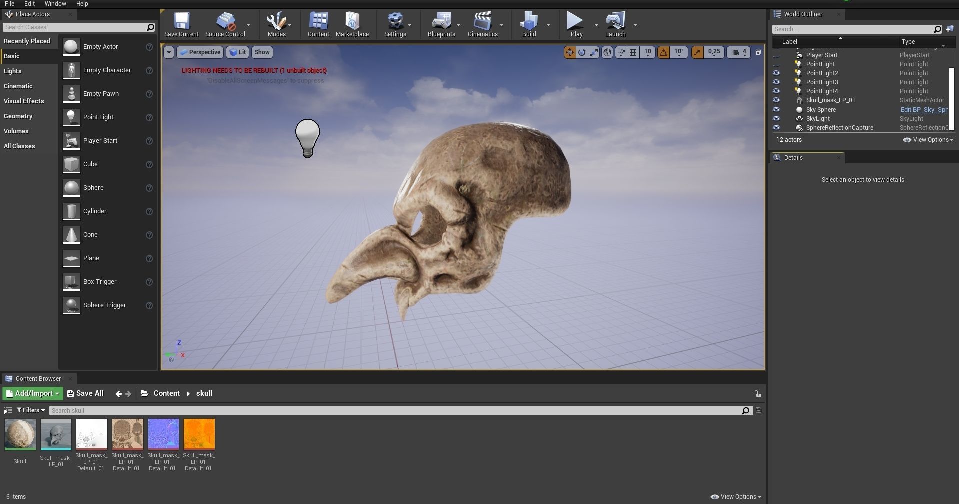 Skull mask Low-poly 3D model_18