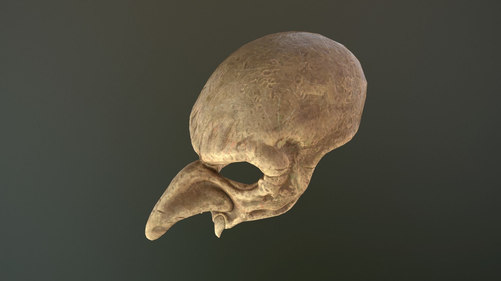 Skull mask Low-poly 3D model_8