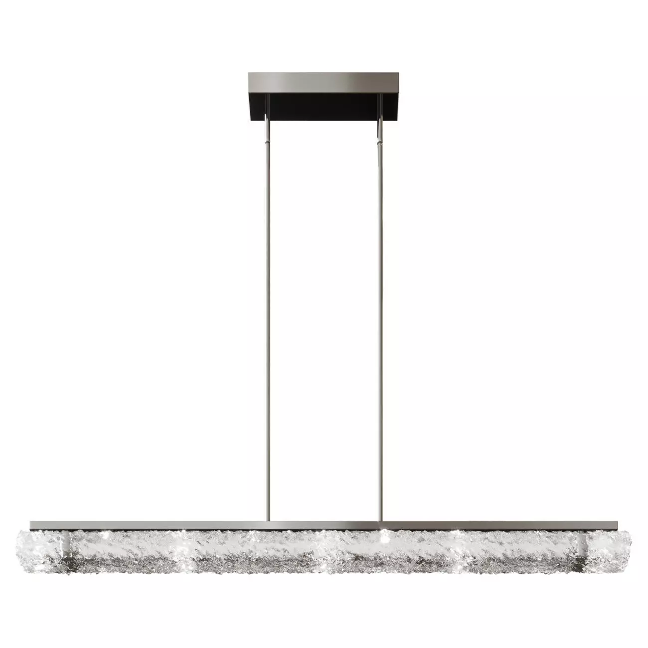 Kovacs Forest Ice 40 Wide Integrated LED Linear Chandelier  3D model_0