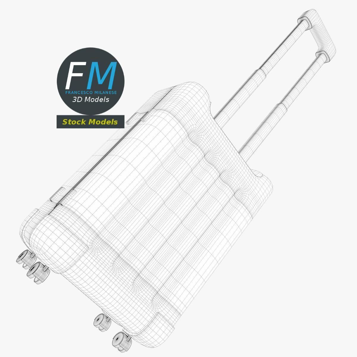 Travel suitcase 3D model_8