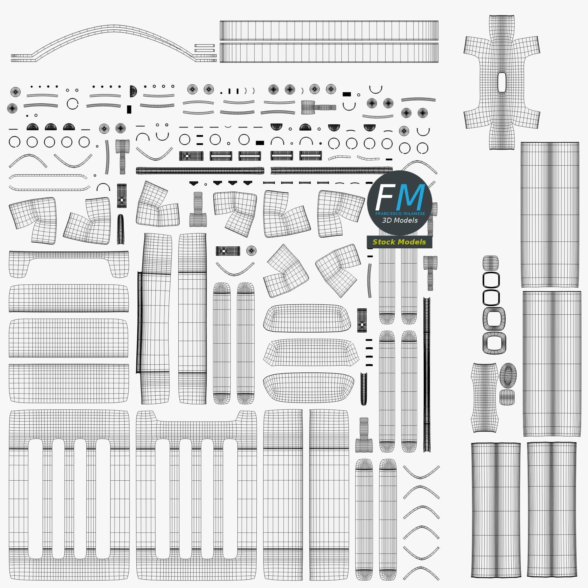Travel suitcase 3D model_11