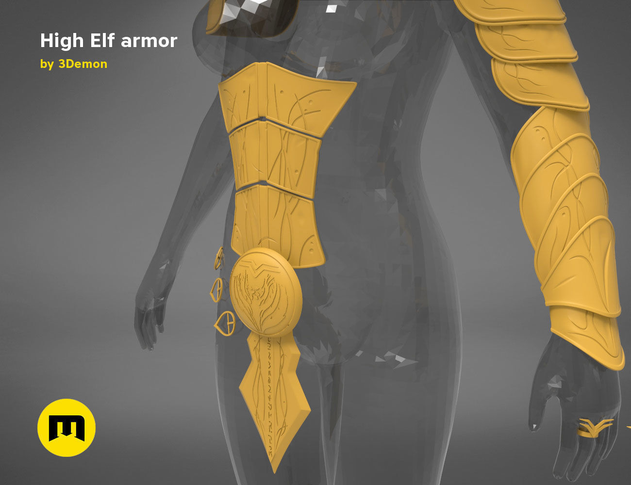 High Elf Cosplay 3D print model_12