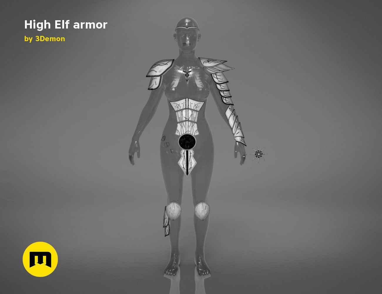 High Elf Cosplay 3D print model_31