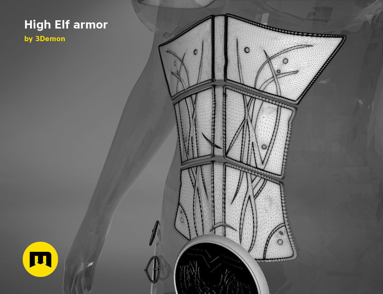 High Elf Cosplay 3D print model_32