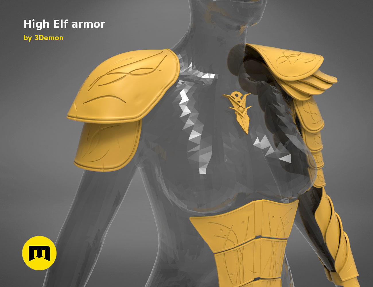 High Elf Cosplay 3D print model_14