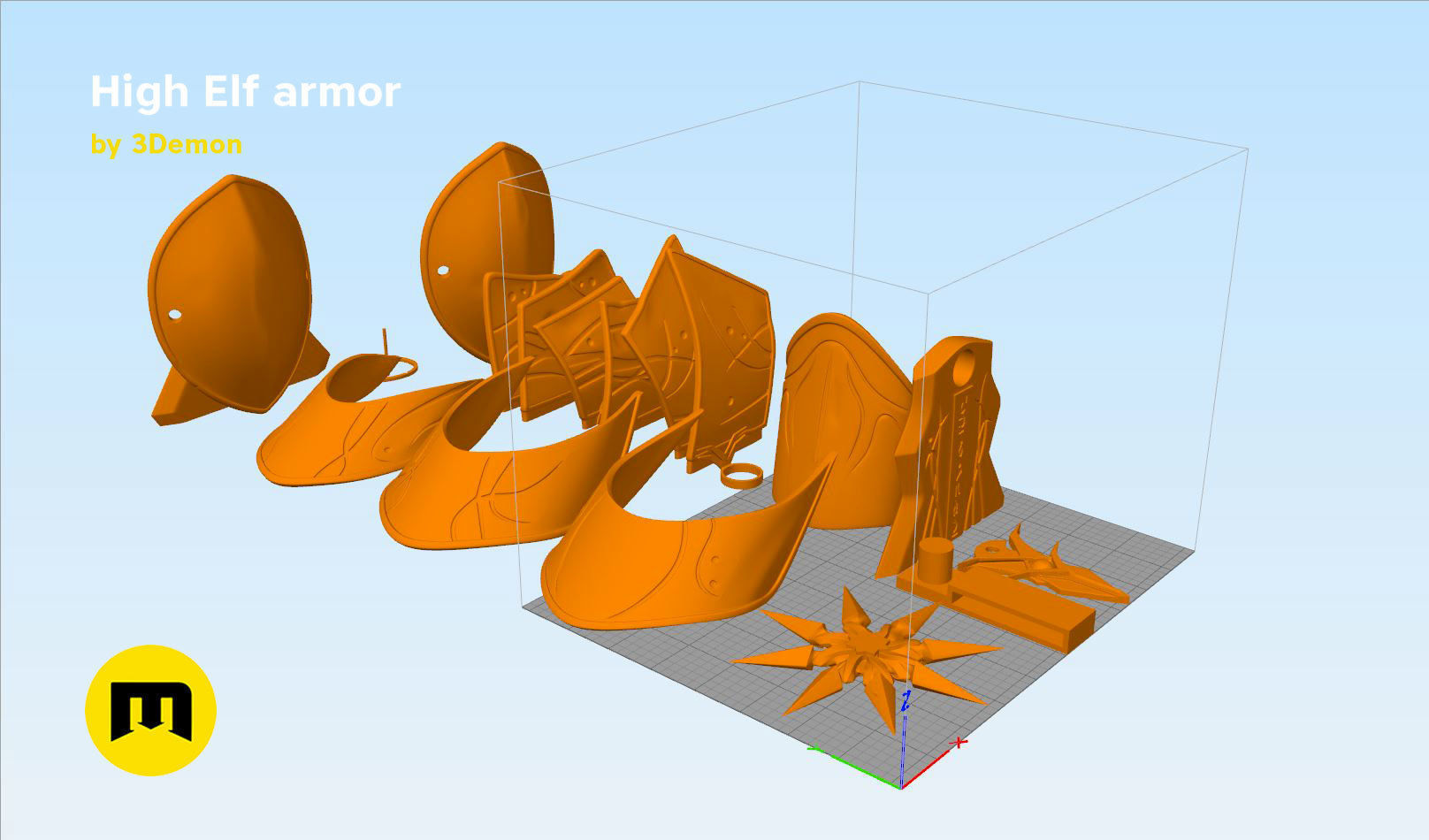 High Elf Cosplay 3D print model_21