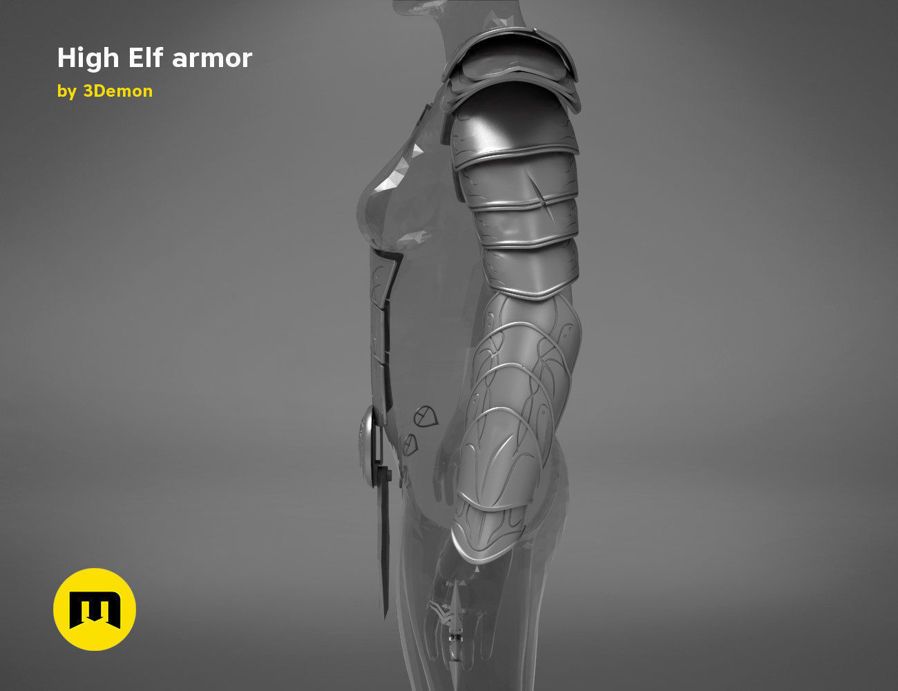 High Elf Cosplay 3D print model_5