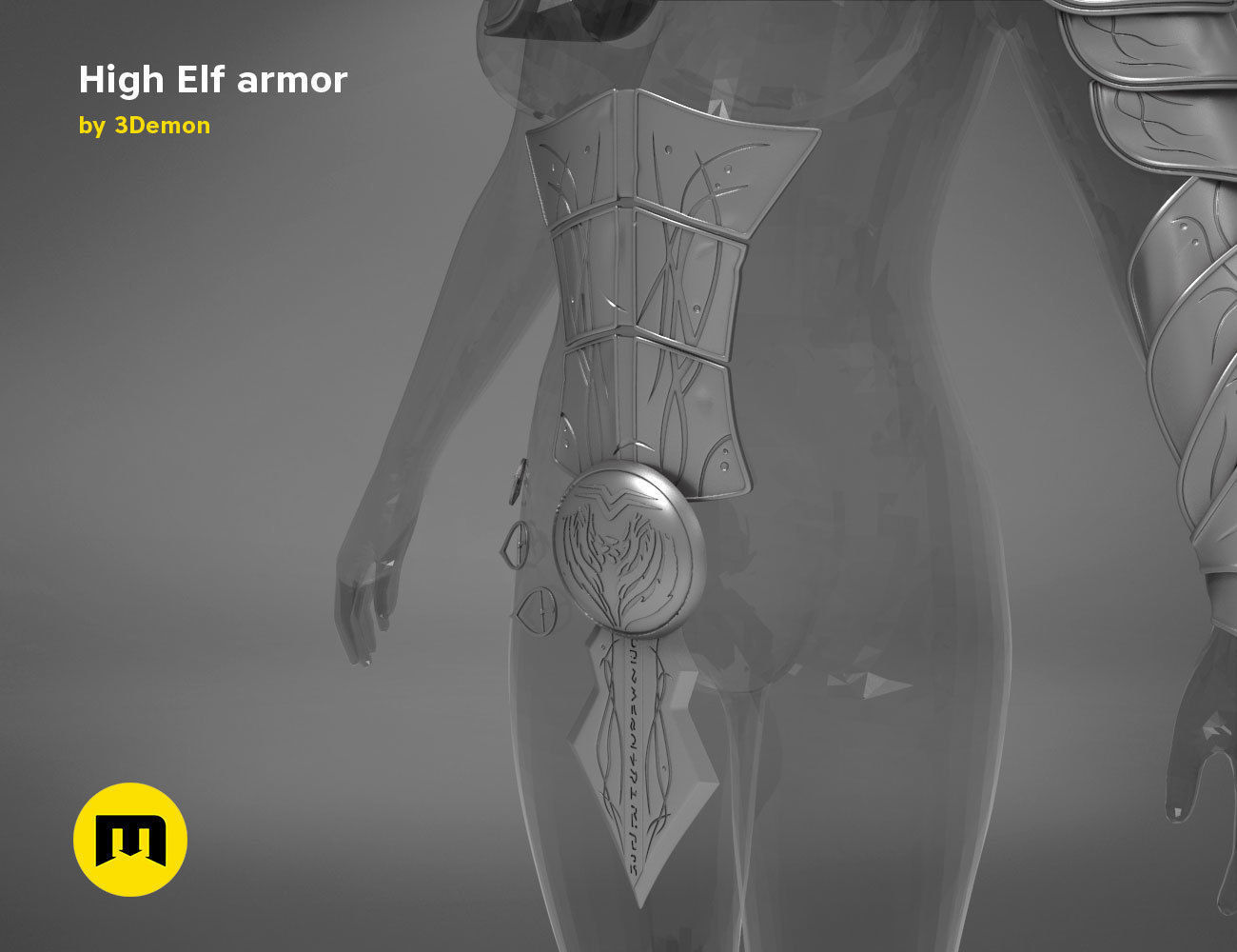 High Elf Cosplay 3D print model_4