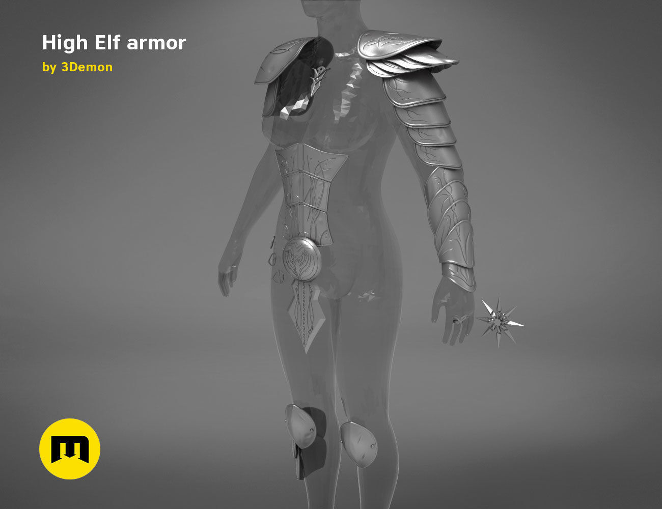 High Elf Cosplay 3D print model_3