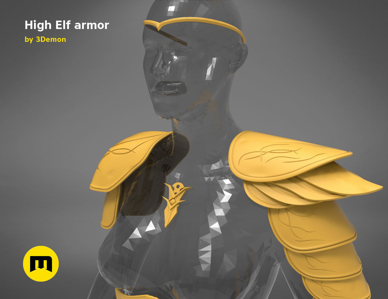 High Elf Cosplay 3D print model_13