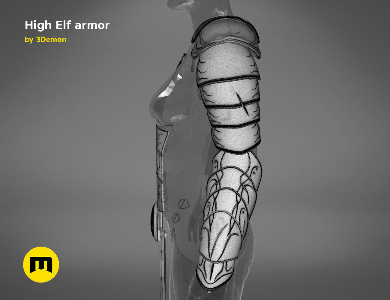 High Elf Cosplay 3D print model_33