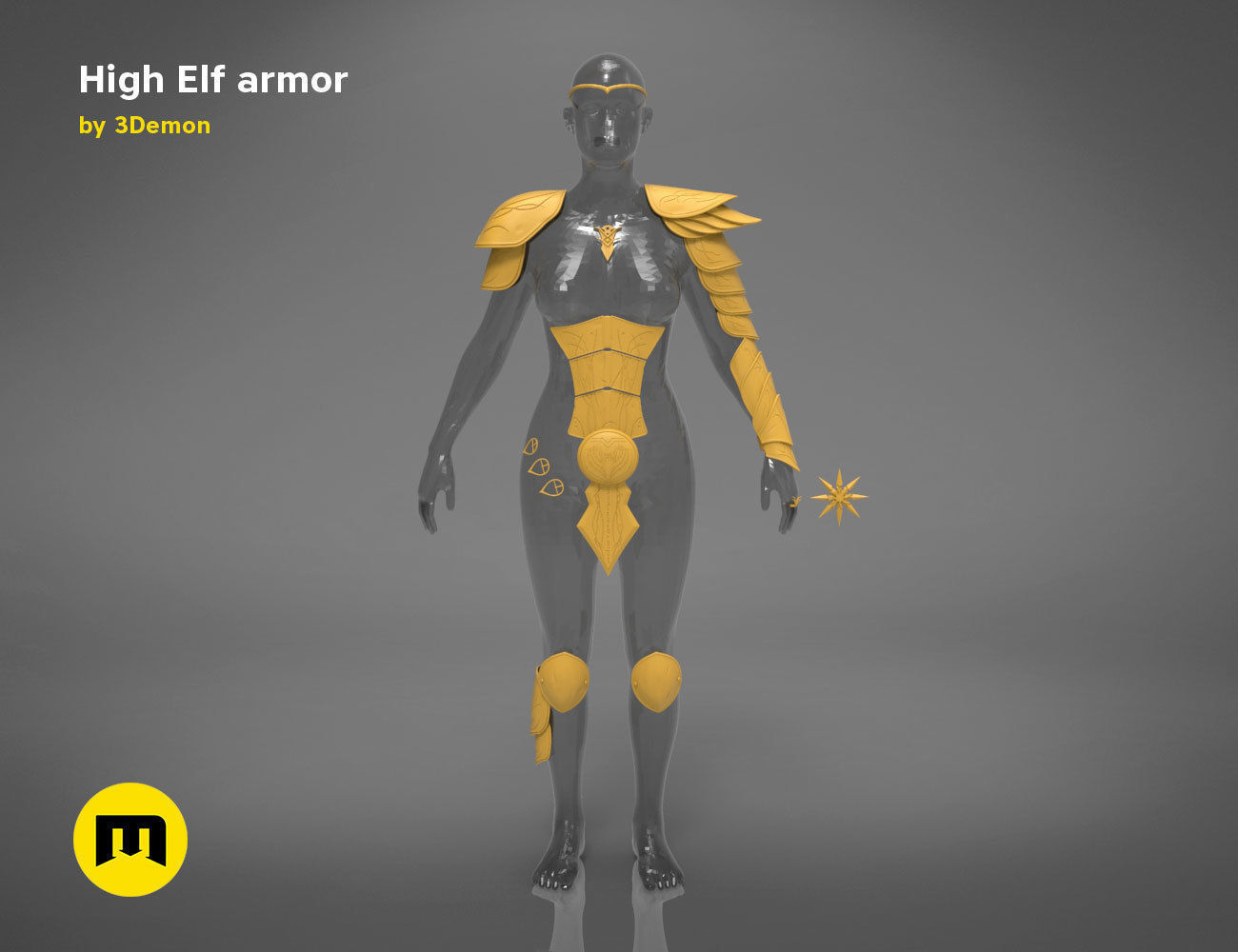 High Elf Cosplay 3D print model_11
