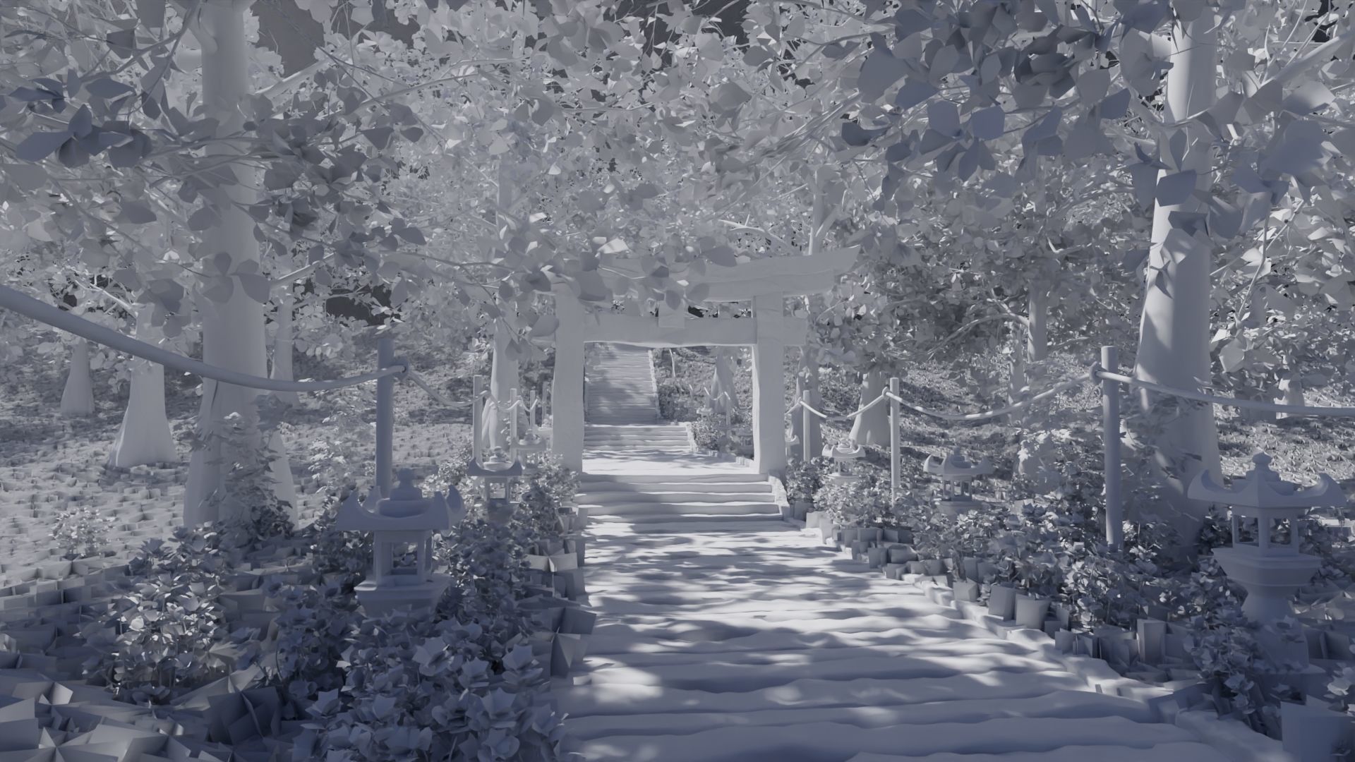 Path to Shrine Scene 3D model_9