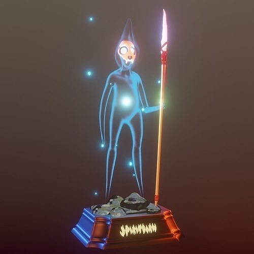 SpiritBorn Statue 3D model
