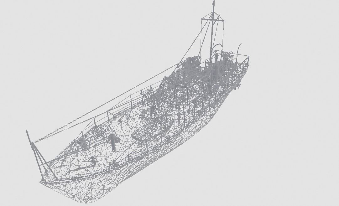 Patrol Boat Low-poly 3D model_4