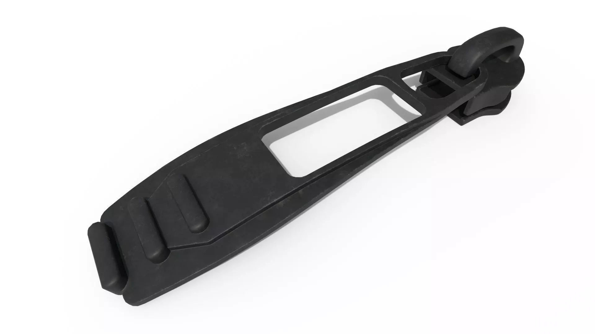 Zipper Puller with Slider 009 Low-poly 3D model_0