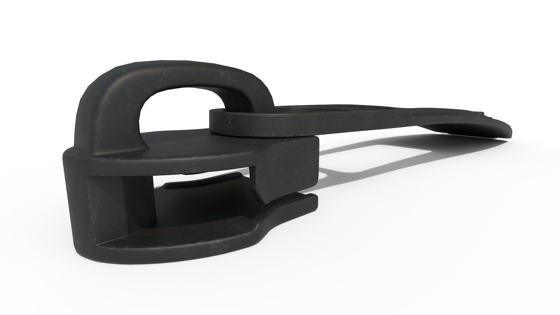 Zipper Puller with Slider 009 Low-poly 3D model_4