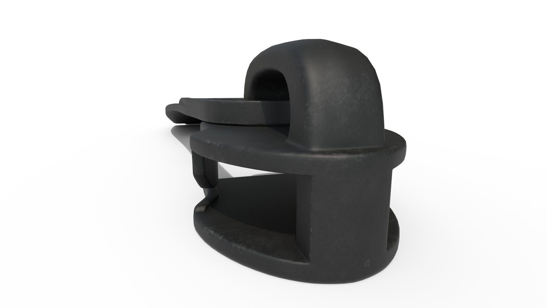 Zipper Puller with Slider 009 Low-poly 3D model_5