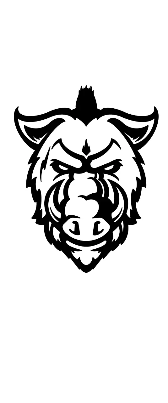 boar keychain 3D model_0