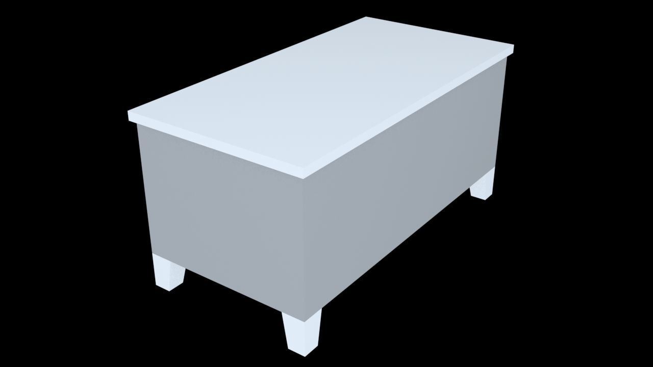 Office Desk 3D model 3D model_1