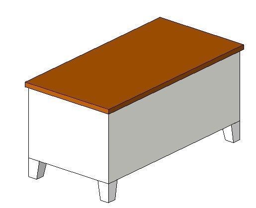 Office Desk 3D model 3D model_3