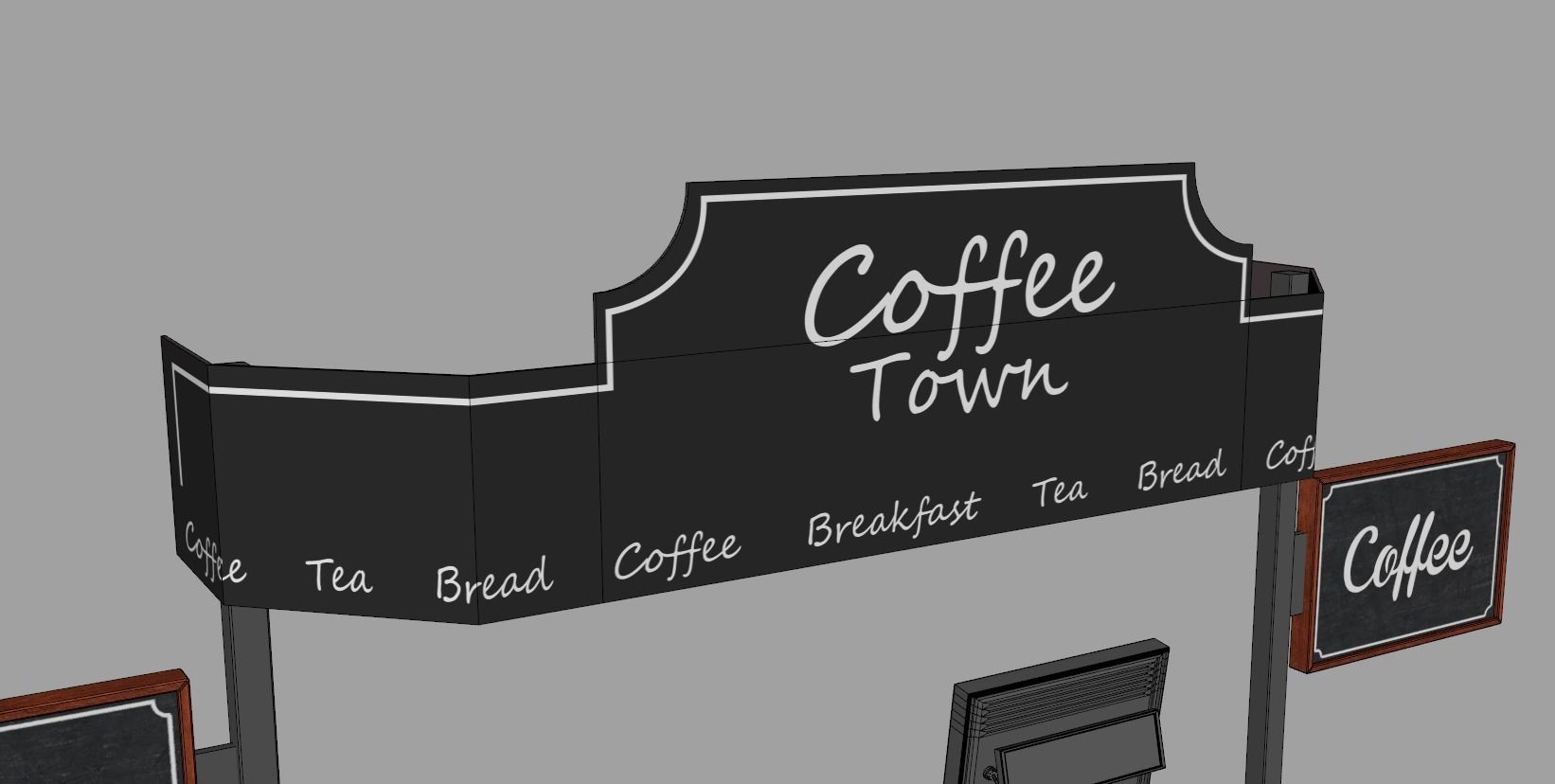 Food Stand - Cart 4 3D model_16