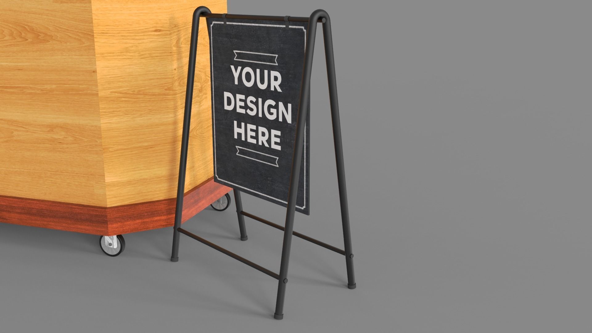 Food Stand - Cart 4 3D model_13