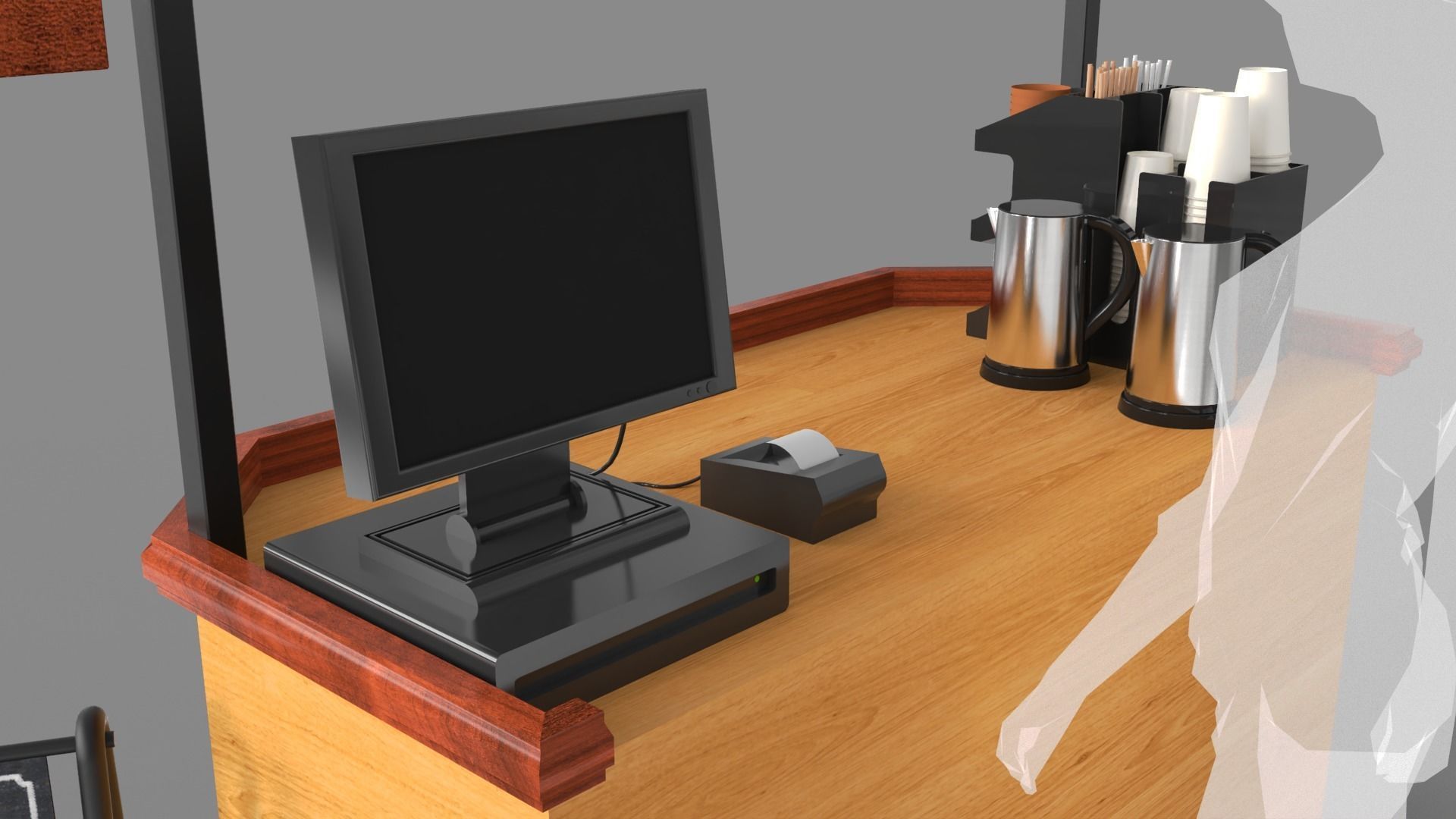 Food Stand - Cart 4 3D model_11