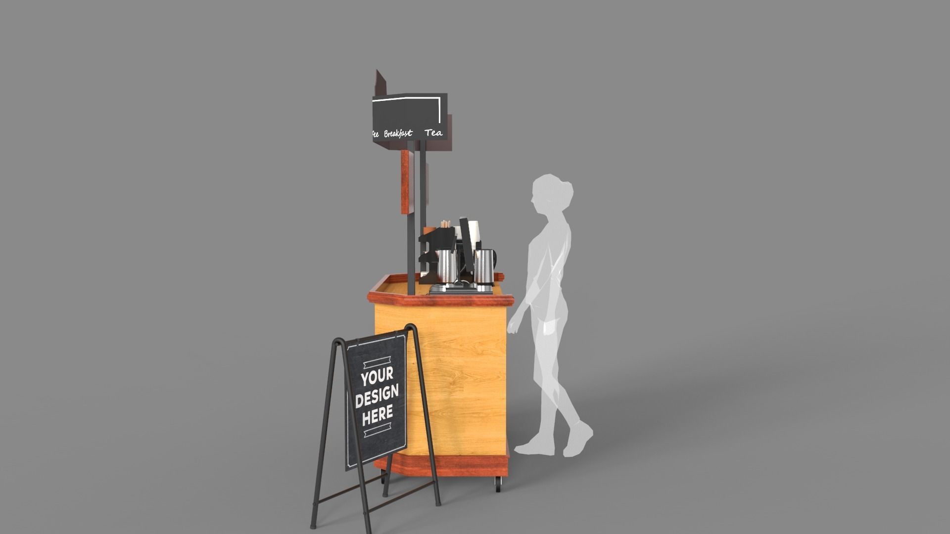 Food Stand - Cart 4 3D model_4