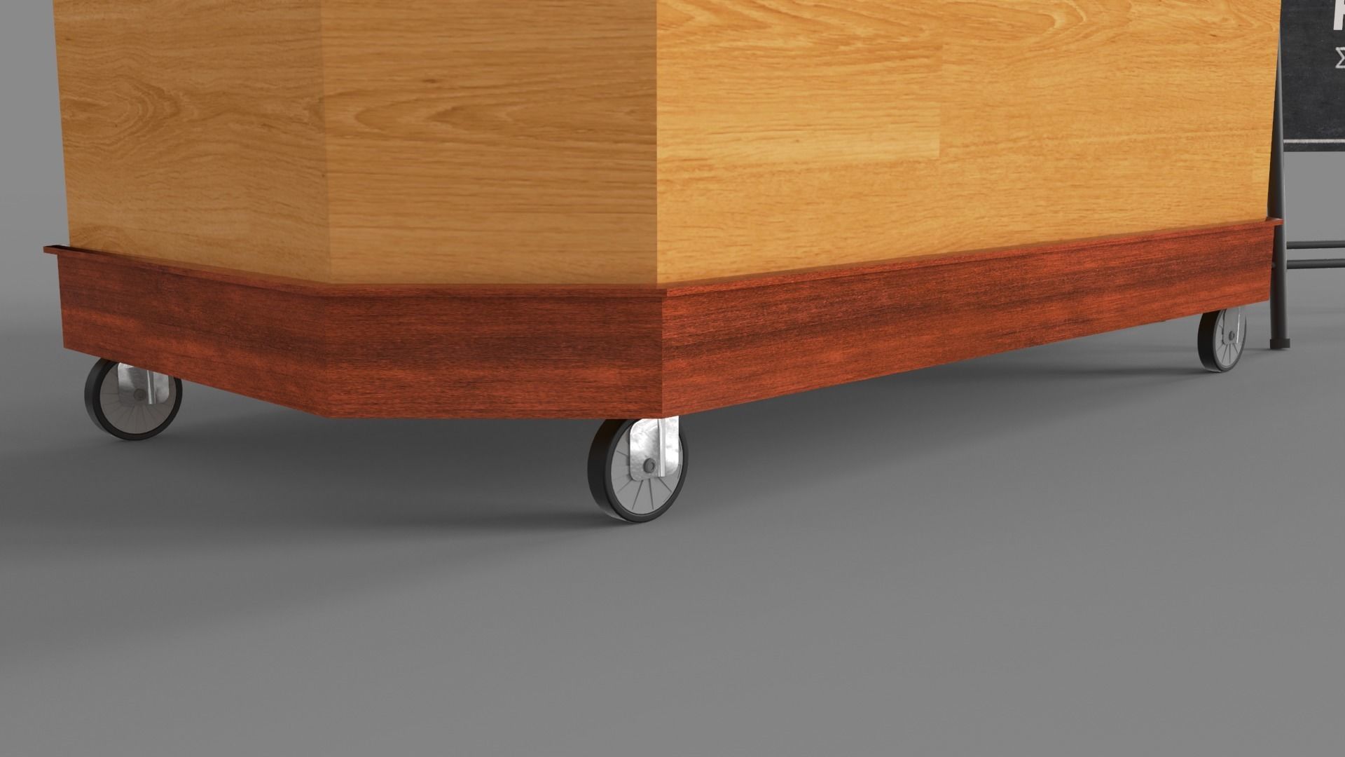 Food Stand - Cart 4 3D model_12