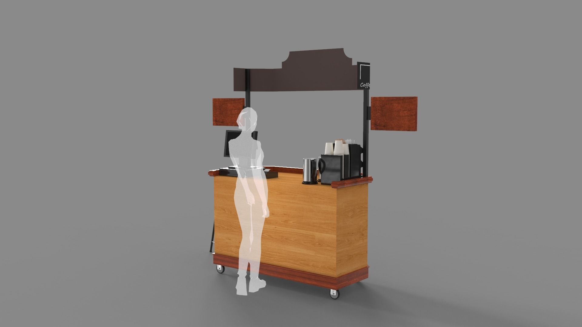 Food Stand - Cart 4 3D model_6