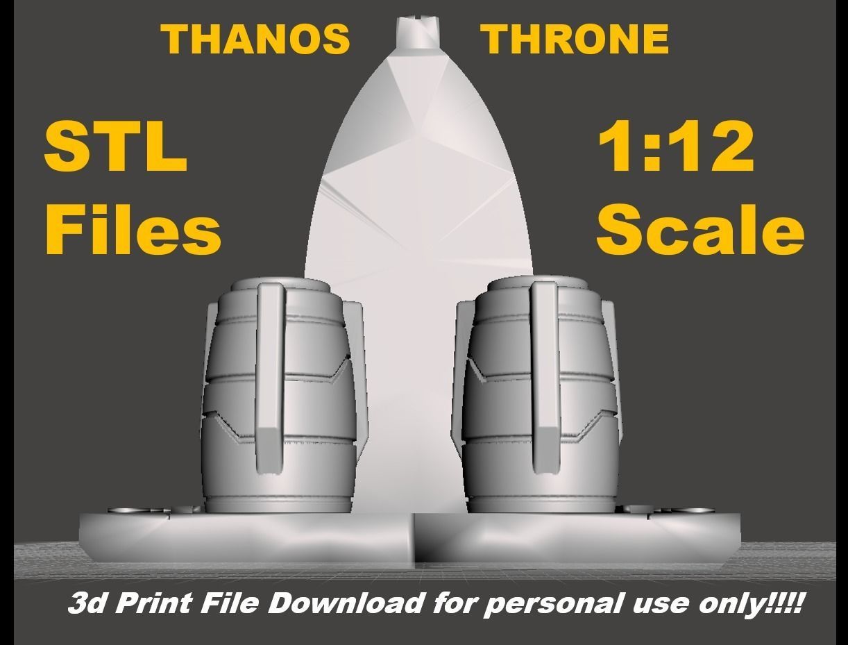 Thanos Throne STL for 3d printing 3D print model_6