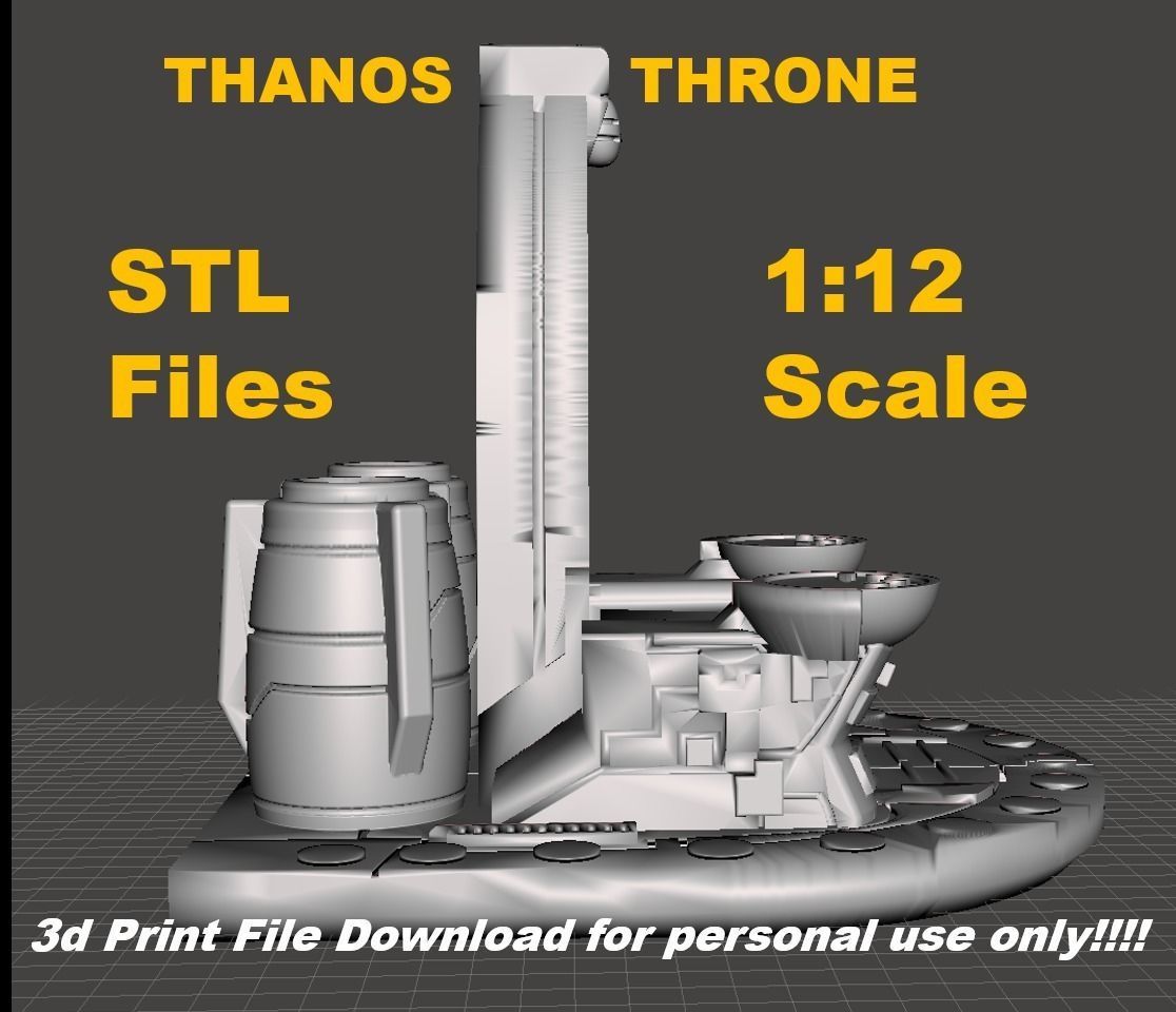 Thanos Throne STL for 3d printing 3D print model_5