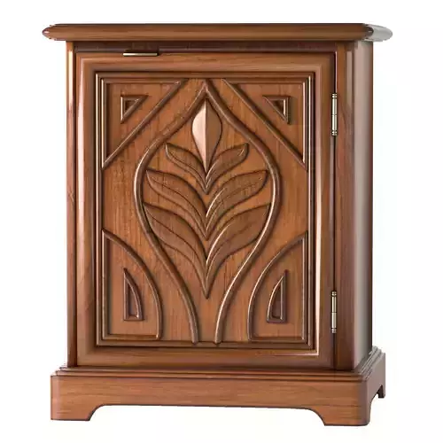 Carved  storage cabinet